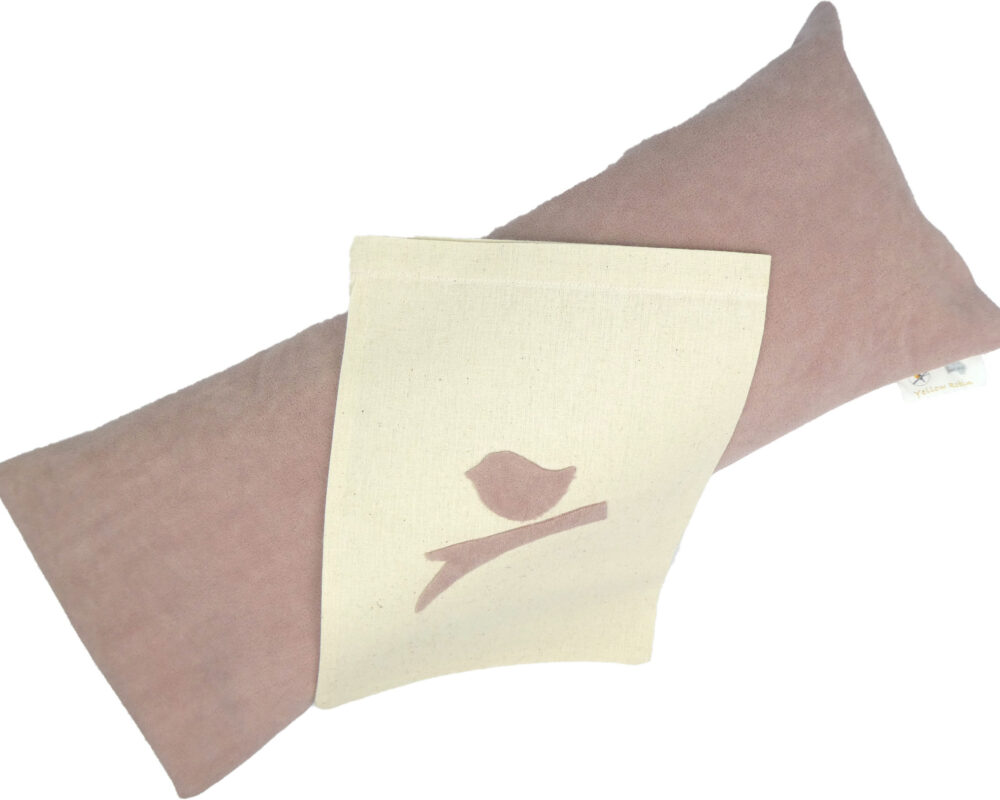 Sensation-Dusky Pink: Natural Filled Back And Neck Support Pillow