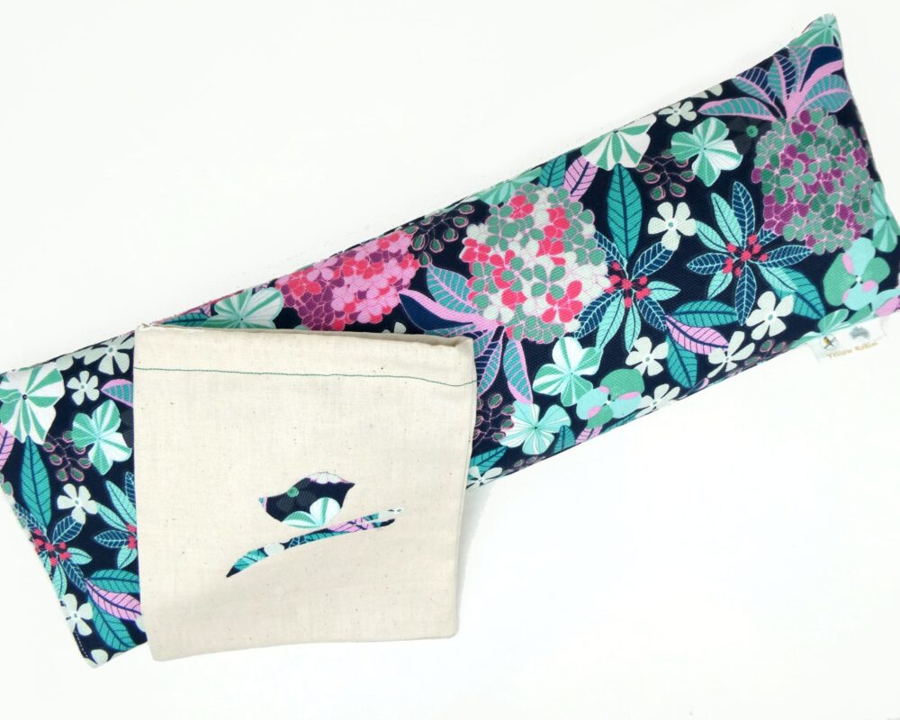 Floral: Natural Filled Back And Neck Support Pillow