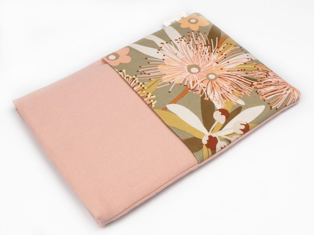 Yellow Robin iPad Tablet Kindle Sleeve with Pocket Australian Handmade Pink Sunshine