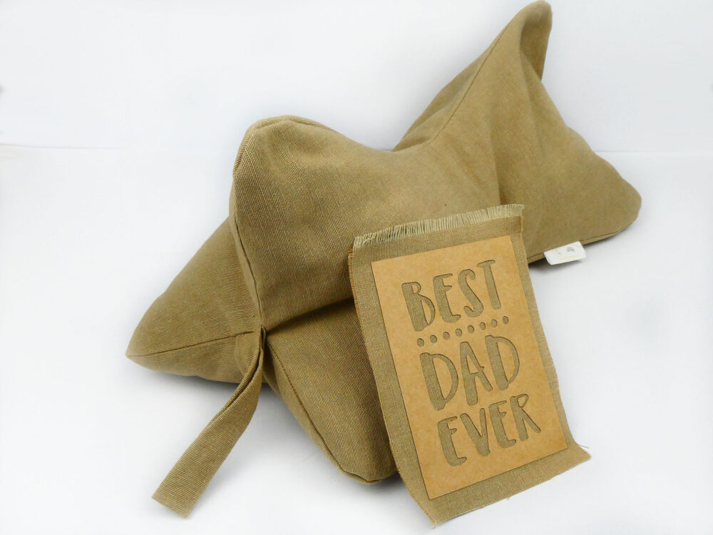 Yellow Robin Neck Pillow Father Gift Beige