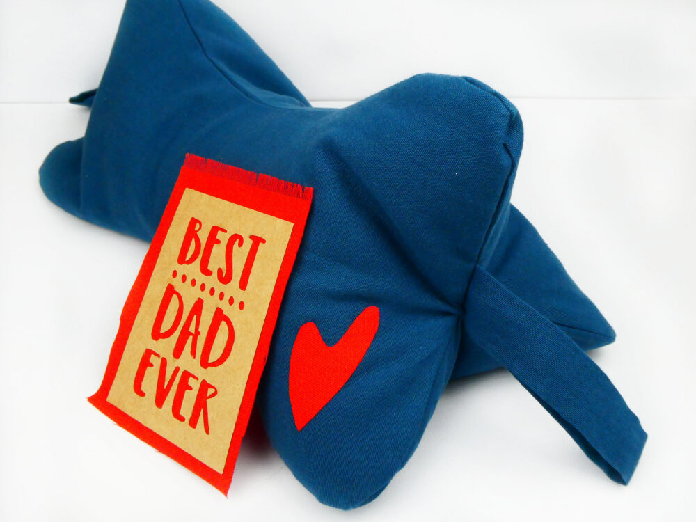 Yellow Robin Neck Pillow Father Gift Blue