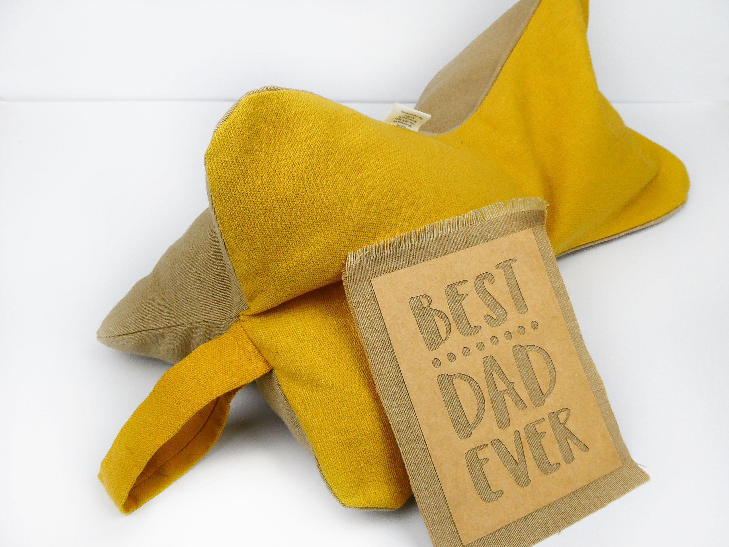 Yellow Robin Neck Pillow Father Gift Yellow Beige