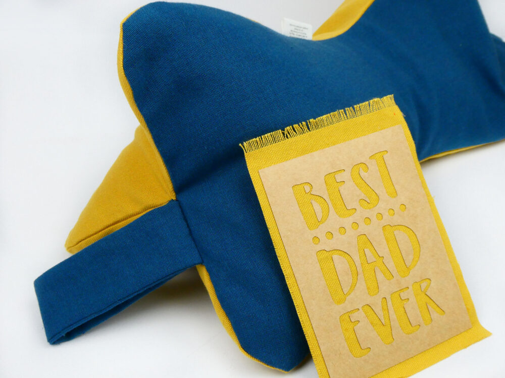 Yellow Robin Neck Pillow Father Gift Yellow Blue