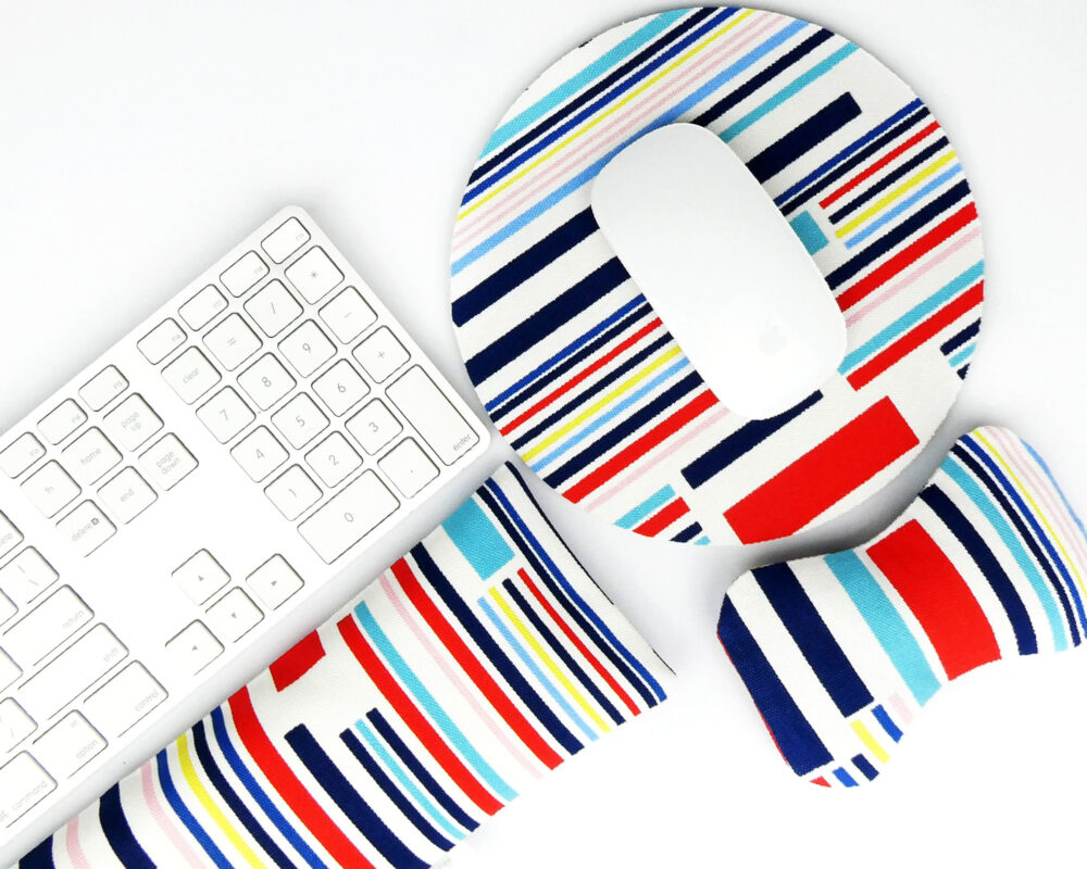 Ribbons: Natural Filled Ergonomic Wrist Rests for Keyboard & Mouse