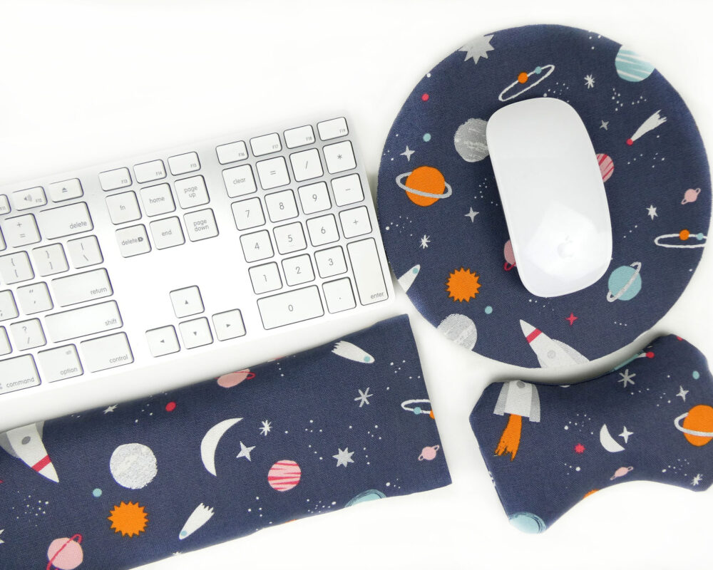 Space: Natural Filled Ergonomic Wrist Rests for Keyboard & Mouse