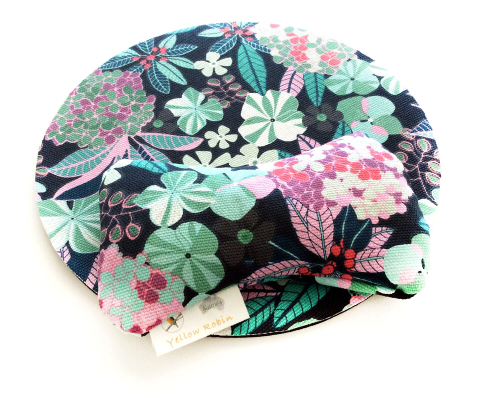 Tropical Floral: Natural Filled Ergonomic Wrist Rests for Keyboard & Mouse