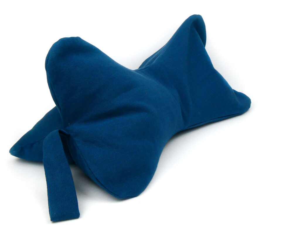 Blue: Natural Filled Neck Support Reading Pillow