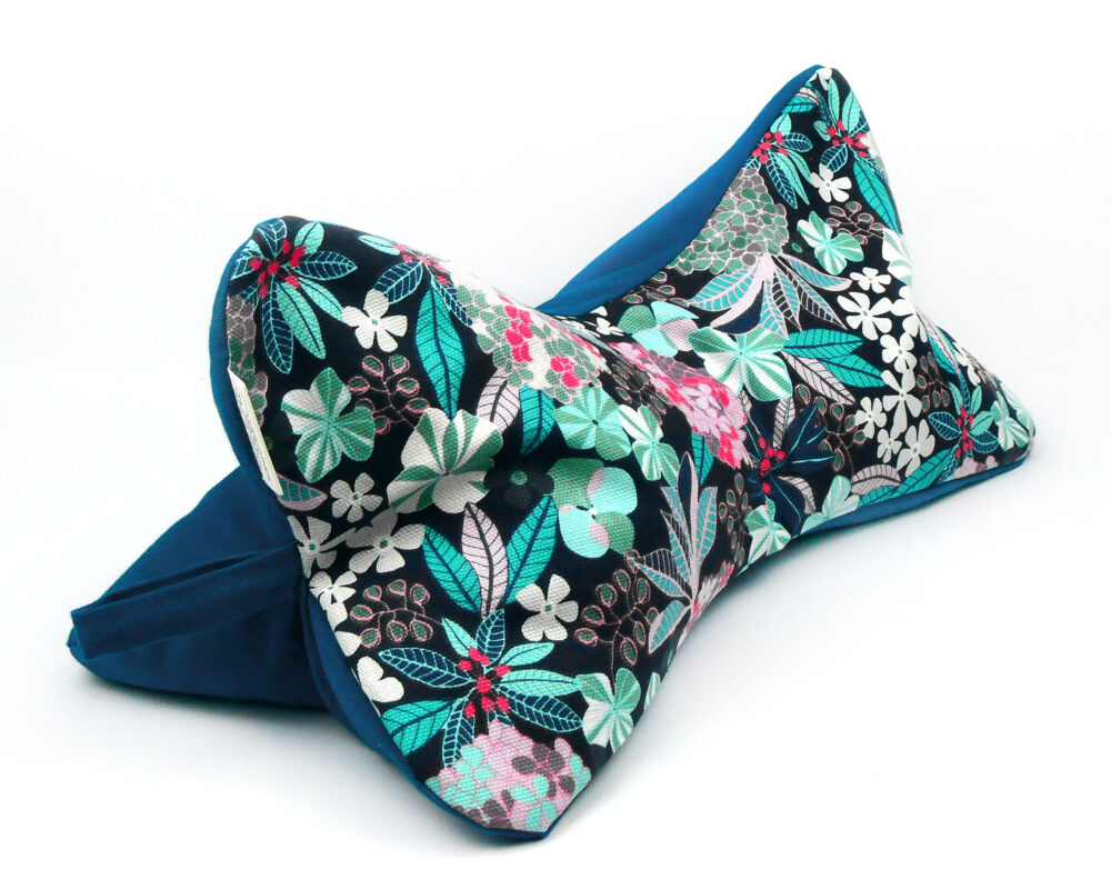 Floral: Natural Filled Neck Support Reading Pillow