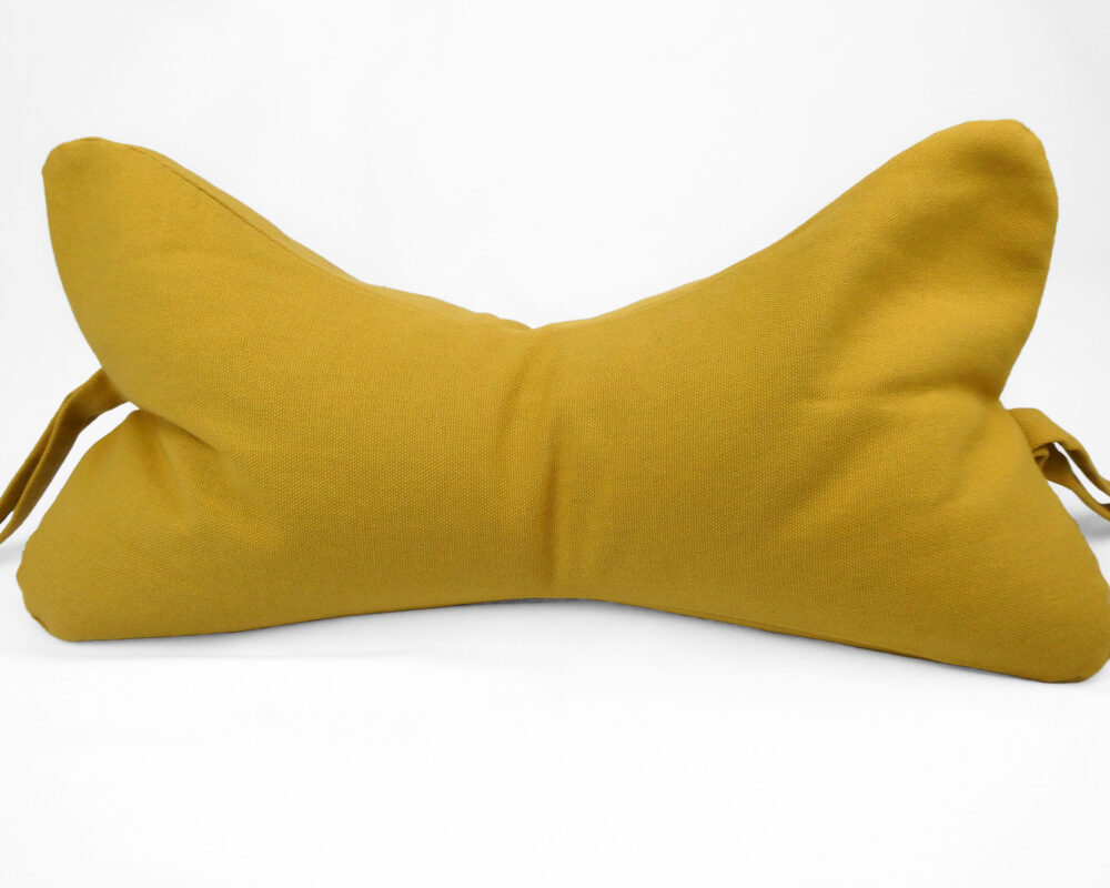 Yellow: Natural Filled Neck Support Reading Pillow