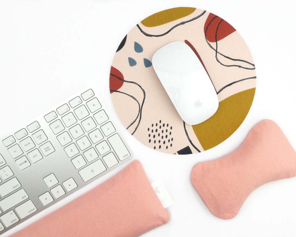 Blush: Natural Filled Ergonomic Wrist Rests for Keyboard & Mouse