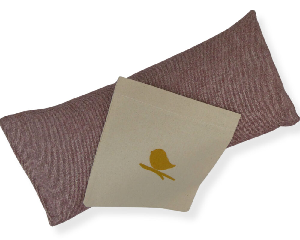 Pink: Natural Filled Back And Neck Support Pillow