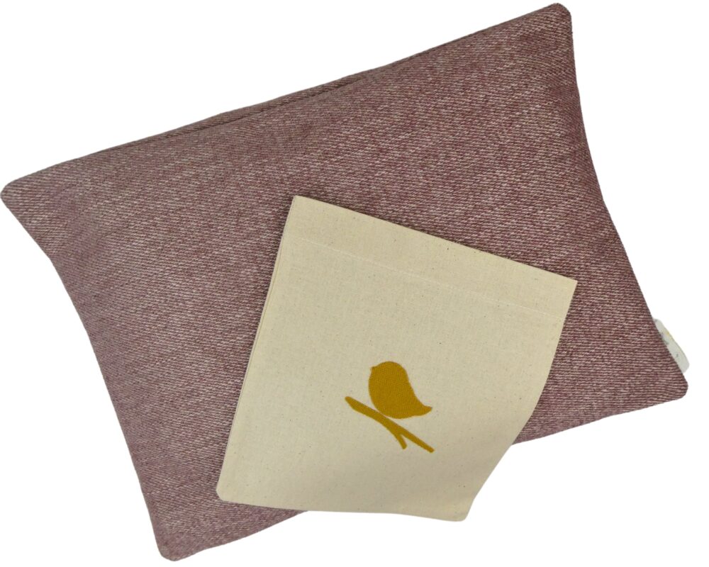 Pink: Natural Filled Back Support Pillow